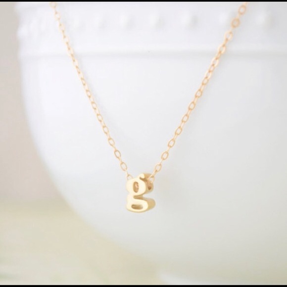 CUSTOM lowercase INITIALS NECKLACE - Picture 4 of 4